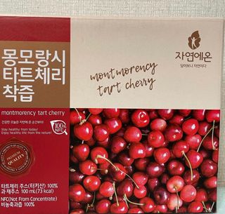 자연에온 몽모랑시 타트체리 착즙 100mL 10개입 2BOX — 5점을 준 리뷰어가 2021년 1월 올린 사용 사진