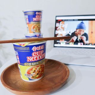 NISSIN 닛신 컵누들  4종 - 씨푸드오리지날, 씨푸드 스파이시, 씨푸드 커리, 씨푸드 XO소스 — 5점을 준 리뷰어가 2022년 1월 올린 사용 사진
