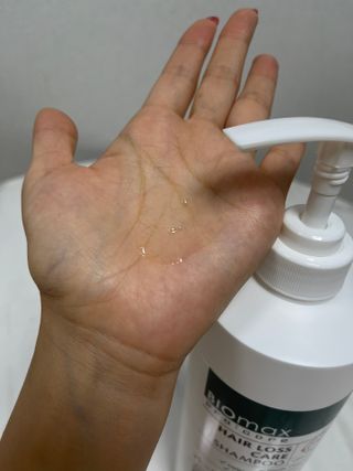 [바이오맥스] 프로코어 탈모완화샴푸 1000ml — 4점을 준 리뷰어가 2022년 8월 올린 사용 사진
