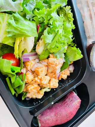 참살이도시락 작심삼일 샐러드도시락 3개 맛보기 새벽배송 또는 택배배송 — 5점을 준 리뷰어가 2021년 8월 올린 사용 사진