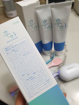 [심폐소생소] 무불소 임산부 천연 치약 — 5점을 준 리뷰어가 2021년 9월 올린 사용 사진