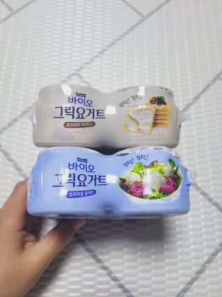 매일바이오 그릭요거트 오리지널 플레인 4개, 로스터리 커피믹스 4개 — 4점을 준 리뷰어가 2021년 12월 올린 사용 사진