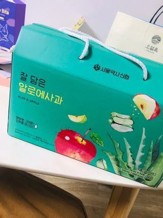 서울약사신협 잘 담은 알로애사과_70ml x 30포 — 5점을 준 리뷰어가 2021년 9월 올린 사용 사진