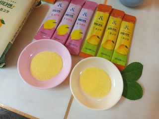비타앤C 레몬맛, 망고맛 — 5점을 준 리뷰어가 2021년 4월 올린 사용 사진