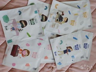 [블루 본 아이노우] 유아용 컬러마스크 40 PCS SET 2중 택 1 — 4.5점을 준 리뷰어가 2021년 4월 올린 사용 사진