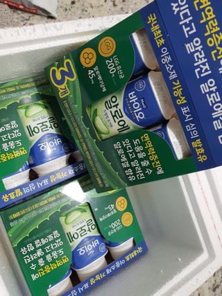 LIVE 매일바이오 알로에 드링킹 요거트 — 5점을 준 리뷰어가 2022년 4월 올린 사용 사진