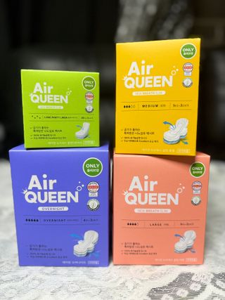 에어퀸 뉴브레스 유기농 생리대 4종 (팬티라이너 20P + 중형 10P + 대형 10P + 오버나이트 8P)_체험단 — 5점을 준 리뷰어가 2024년 8월 올린 사용 사진
