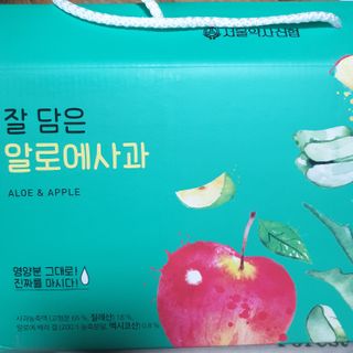 서울약사신협 잘 담은 알로애사과_70ml x 30포 — 5점을 준 리뷰어가 2021년 9월 올린 사용 사진