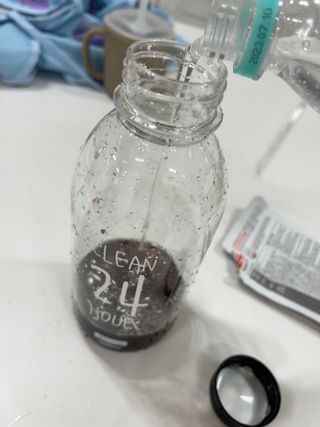 클린24시간 1BOX(5포) + 전용보틀(500ml) — 5점을 준 리뷰어가 2022년 9월 올린 사용 사진