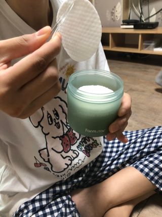 팜스테이 티트리 바이옴 카밍 토너 패드 — 5점을 준 리뷰어가 2022년 11월 올린 사용 사진