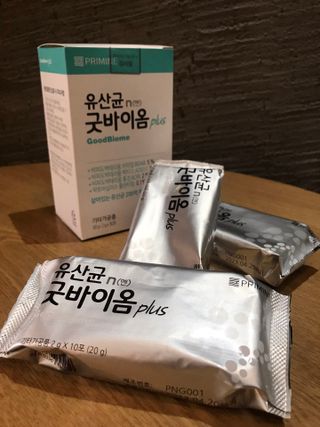 프리마인 유산균 국가지정연구소 선정, 살아있는 생유산균 200억 마리의 힘. 유산균n굿바이옴플러스 — 5점을 준 리뷰어가 2021년 9월 올린 사용 사진