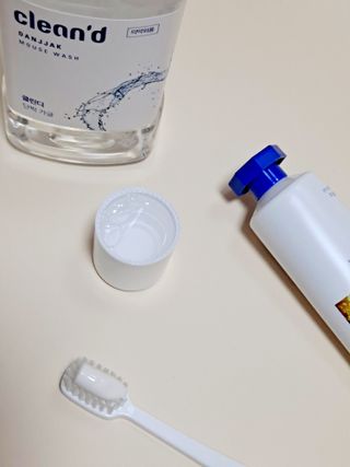 주식회사 클린디 [클린디]🌿민트향으로 상쾌하게, 단짝가글 + 맞춤 칫솔 + 치약 세트🦷 — 5점을 준 리뷰어가 2022년 1월 올린 사용 사진
