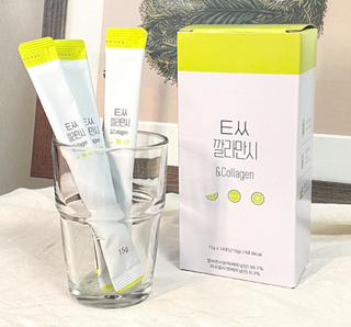 미쁨생활건강 톡쏙 깔라만시 앤 콜라겐 14포 — 4.5점을 준 리뷰어가 2021년 5월 올린 사용 사진