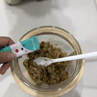 펫시랩 반려견용 액상 프리바이오틱스 아쿠아펫 — 5점을 준 리뷰어가 2021년 1월 올린 사용 사진