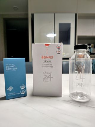 클린24시간 1BOX(5포) + 전용보틀(500ml) — 5점을 준 리뷰어가 2023년 6월 올린 사용 사진