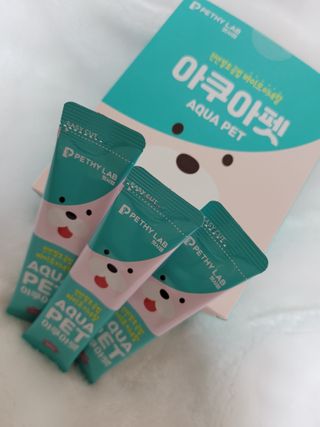 펫시랩 반려견용 액상 프리바이오틱스 아쿠아펫 — 5점을 준 리뷰어가 2021년 1월 올린 사용 사진