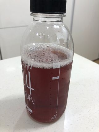 클린24시간 1BOX(5포) + 전용보틀(500ml) — 4점을 준 리뷰어가 2022년 8월 올린 사용 사진