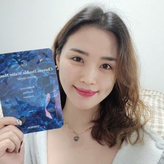 체르엠 그린 케비어 더블워터 마스크팩 5매입  2팩 — 5점을 준 리뷰어가 2021년 12월 올린 사용 사진