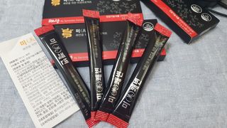 새롬바이오 리생 [미쾌변] 차전자피 식이섬유 건강기능식품 3팩 — 3.5점을 준 리뷰어가 2021년 6월 올린 사용 사진
