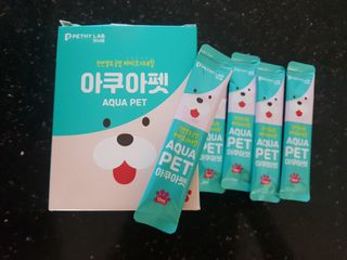 펫시랩 반려견용 액상 프리바이오틱스 아쿠아펫 — 5점을 준 리뷰어가 2021년 1월 올린 사용 사진