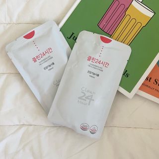 클린24시간 1BOX(5포) + 전용보틀(500ml) — 5점을 준 리뷰어가 2022년 9월 올린 사용 사진