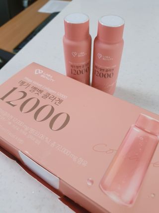 랩앤뷰티 메가 벨벳 콜라겐 12000 — 5점을 준 리뷰어가 2021년 6월 올린 사용 사진
