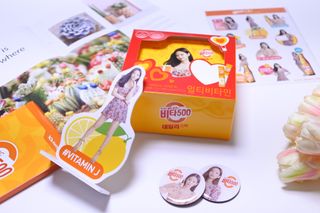 [광동제약] 비타500데일리스틱 제니 에디션60포&굿즈3종 — 5점을 준 리뷰어가 2021년 11월 올린 사용 사진