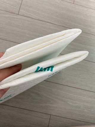 아베크 펫 와이드 프리미엄 중형 애견 강아지 배변 패드 54매 1팩 45g — 5점을 준 리뷰어가 2021년 7월 올린 사용 사진