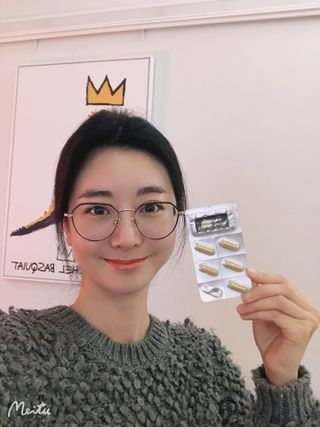 메디타민 원헌드레드 그린프로폴리스 — 5점을 준 리뷰어가 2021년 11월 올린 사용 사진
