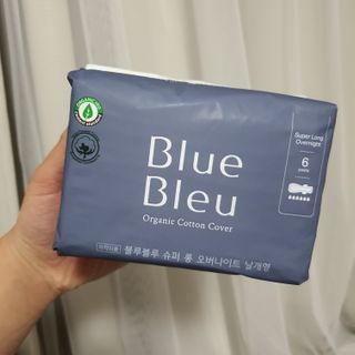 블루블루 유기농 순면 커버 생리대 — 5점을 준 리뷰어가 2021년 2월 올린 사용 사진