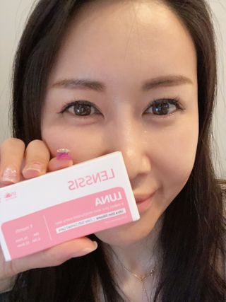 렌시스 LENSSIS [ 렌시스 ] 영롱한 색감의 혼혈렌즈 ＃루나시리즈 1개월용 ｜ 3컬러 중 택1 ｜ — 5점을 준 리뷰어가 2021년 7월 올린 사용 사진