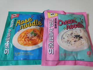 [푸딩팩토리] 로제누들떡볶이 500g / 까르보나라크림누들떡볶이 500g — 5점을 준 리뷰어가 2022년 8월 올린 사용 사진