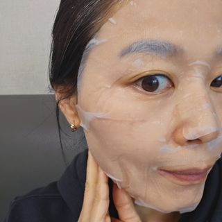 제주인디 비타민 씨 데일리 모닝 케어 마스크 — 5점을 준 리뷰어가 2023년 12월 올린 사용 사진