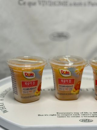 돌 MF[Dole] 파인애플컵/망고컵/복숭아컵 198g 6입X1박스 (맛 1가지 랜덤 발송) — 5점을 준 리뷰어가 2024년 10월 올린 사용 사진