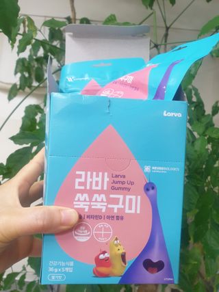 푸름웰니스 라바 쑥쑥구미 36g — 5점을 준 리뷰어가 2022년 2월 올린 사용 사진