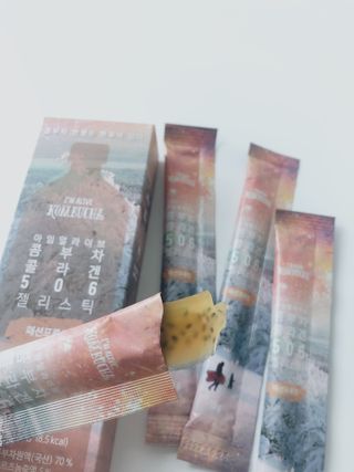 엘리샤코이 아임얼라이브 콤부차 콜라겐 506 스틱젤리 패션프루트 — 5점을 준 리뷰어가 2021년 6월 올린 사용 사진