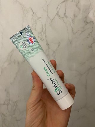 건선/아토/습진/민감성 피부 천연보습진정크림 소리온 크림 & 센시티브 크림 50g — 5점을 준 리뷰어가 2022년 3월 올린 사용 사진