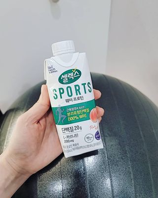 셀렉스스포츠 셀렉스 스포츠 웨이 프로틴 복숭아_ 330ml x 12팩 — 5점을 준 리뷰어가 2021년 3월 올린 사용 사진