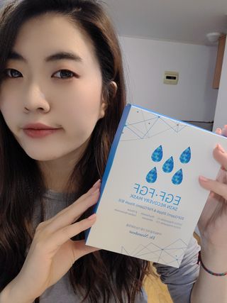Dr.느루벗 느루벗 EGF FGF 스킨 리커버리 마스크 10장 — 5점을 준 리뷰어가 2021년 2월 올린 사용 사진