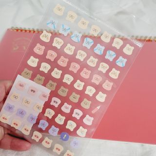 리훈 곰부 체크리스트+ 곰부 리무버블스티커 1장 — 5점을 준 리뷰어가 2021년 5월 올린 사용 사진