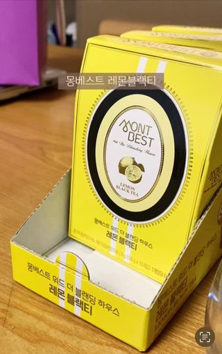 몽베스트 위드더 블랜딩 하우스 _레몬 블랙티 — 5점을 준 리뷰어가 2022년 12월 올린 사용 사진