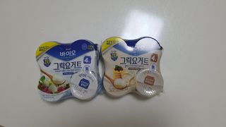 매일바이오 그릭요거트 오리지널 플레인 4개, 로스터리 커피믹스 4개 — 3점을 준 리뷰어가 2021년 12월 올린 사용 사진