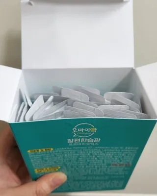 [유산균] 오마이락 장편한습관 프로바이오틱스 30P — 5점을 준 리뷰어가 2022년 11월 올린 사용 사진