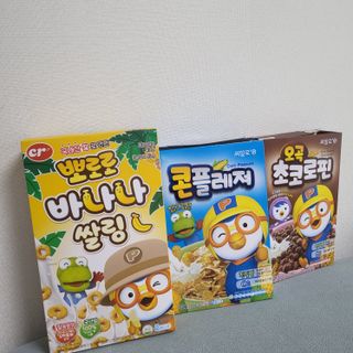 씨알푸드 뽀로로 시리얼 3종 — 5점을 준 리뷰어가 2022년 2월 올린 사용 사진