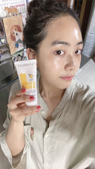 랑벨 비타 에너지 잡티 크림 75ml (피부 속 기미완화크림) — 4.5점을 준 리뷰어가 2022년 5월 올린 사용 사진