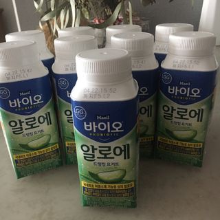LIVE 매일바이오 알로에 드링킹 요거트 — 5점을 준 리뷰어가 2022년 4월 올린 사용 사진