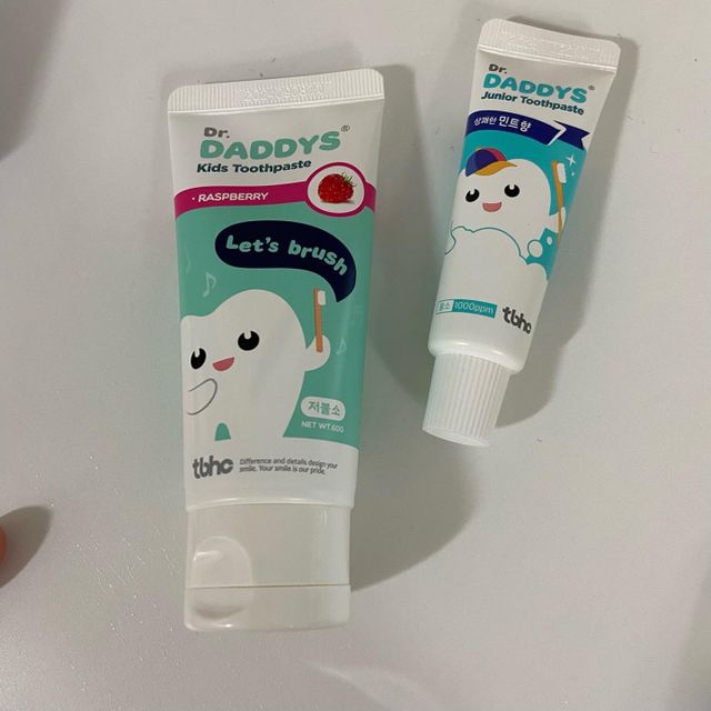 닥터데디스 안심불소 튼튼치약(청포도, 민트 중 택 1) 60g + 여행용 미니 치약 15g 리뷰 사진