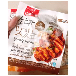 굽네몰 [굽네] 소스가 맛있는 닭가슴살 슬라이스 4종 — 5점을 준 리뷰어가 2021년 5월 올린 사용 사진