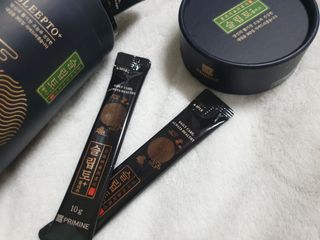 프리마인 자체 기업부설 연구소에서 찾아낸 건강한 수면의 비밀.  슬립토 플러스 30포 — 4점을 준 리뷰어가 2022년 4월 올린 사용 사진