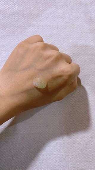 김정문알로에 큐어 큐어 알로에 리프레쉬 젤리 세럼, 큐어 알로에 하이드로 젤리 크림 — 3.5점을 준 리뷰어가 2021년 4월 올린 사용 사진